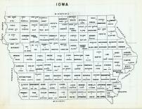 Iowa State Map, Mitchell County 1960